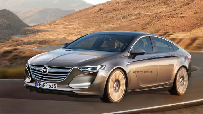Το επόμενο Opel Insignia θα ξεχωρίσει για τη σχεδίασή του. Οι κινητήρες του θα ξεκινούν από τα 1,4 λτ. με turbo (ηλεκτρονικά επεξεργασμένη εικόνα).