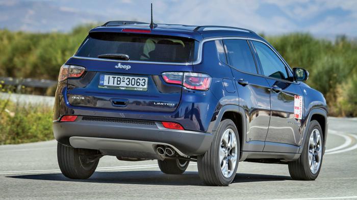 Η ανάρτηση του Jeep Compss έχει αυξημένες διαδρομές, αλλά δεν δίνει την αίσθηση χαλαρότητας. Η ανάρτηση του Jeep Compss έχει αυξημένες διαδρομές, αλλά δεν δίνει την αίσθηση χαλαρότητας.