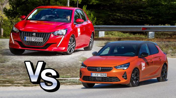 Peugeot 208 ή Opel Corsa; Τον Γάλλο ή τον Γερμανό; Peugeot 208 ή Opel Corsa; Τον Γάλλο ή τον Γερμανό;