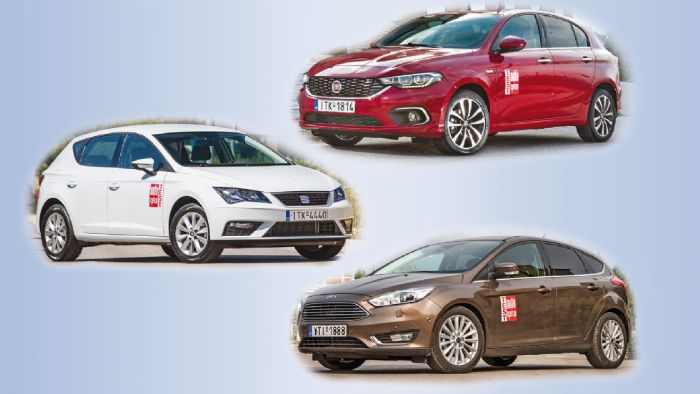 Fiat Tipo Vs Ford Focus Vs SEAT Leon 