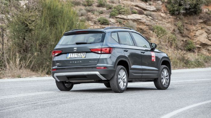 Η τιμή των 19.950 ευρώ και η σπορτίφ οδική συμπεριφορά, αποτελούν τα δυνατά σημεία του SEAT Ateca. Η τιμή των 19.950 ευρώ και η σπορτίφ οδική συμπεριφορά, αποτελούν τα δυνατά σημεία του SEAT Ateca.