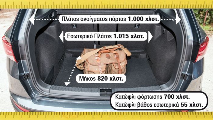 SEAT Ateca: 539 λίτρα 