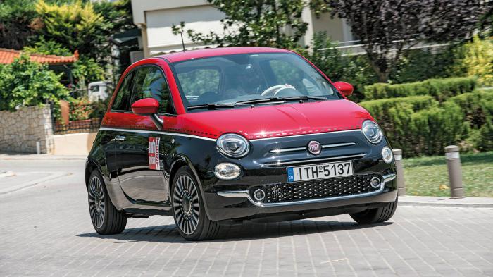 Το Fiat 500 στη συγκεκριμένη έκδοση έχει περίσσιο στιλ και ένα μοτέρ που αναδεικνύει τη χαμηλή κατανάλωση.