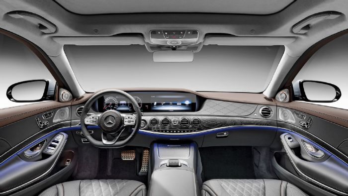 Η αίσθηση πολυτέλειας που αναβλύζει το εσωτερικό της S-Class και η απαράμιλλη ποιότητα αποτελούν διαχρονικά σήμα κατατεθέν του μοντέλου-ναυαρχίδα της Mercedes.