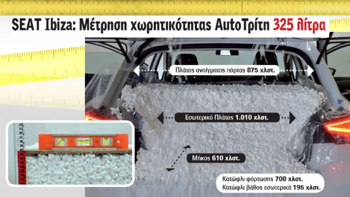 SEAT Ibiza: 325 λίτρα 