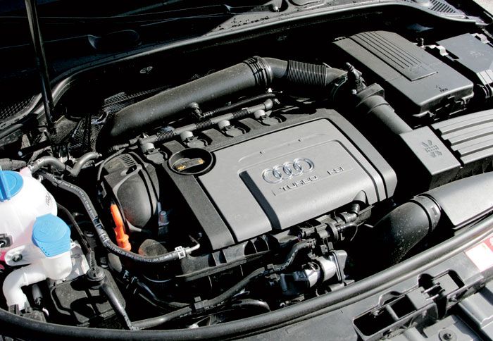 Ο κινητήρας 1,8 TFSI των 160 ίππων είναι ένας από τους κινητήρες με τους οποίους συνδυάζεται το κιβώτιο διπλού συμπλέκτη του A3. 