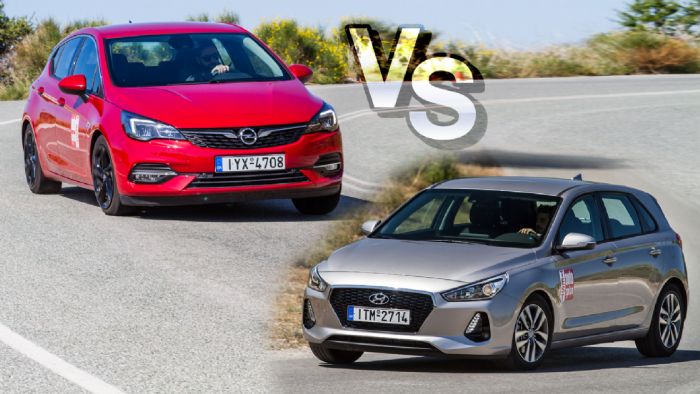 Οικογενειακά στα 15 χιλιάρικα Hyundai i30 Vs Opel Astra