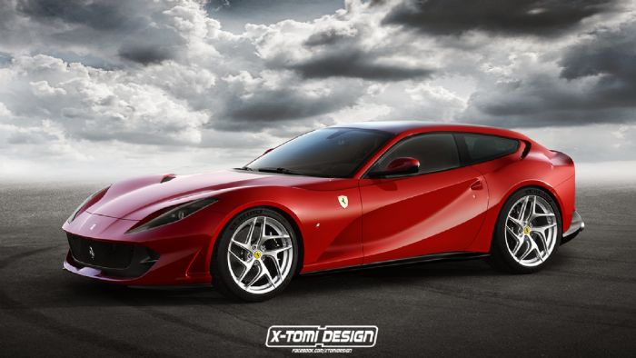 O X-Tomi πήρε την ολοκαίνουργια Ferrari 812 Superfast και την μεταμόρφωσε σε ένα shooting brake τετραθέσιο μοντέλο, που θα μπορούσε να αποτελέσει τον αντικαταστάτη της GTC4 Lusso.