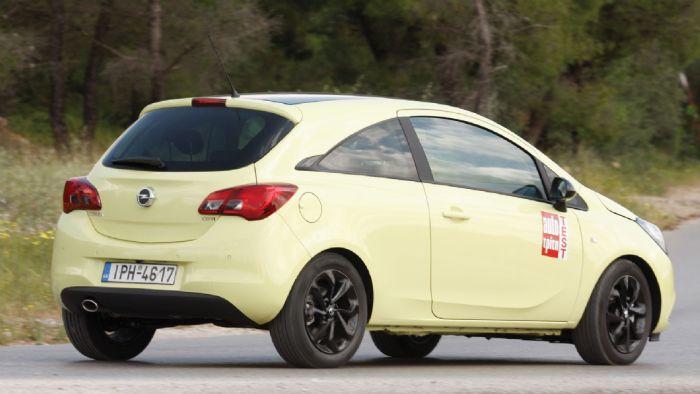 Το Opel Corsa έχει καλό κράτημα υπό πίεση, ενώ εμφανίζεται σταθερό στον αυτοκινητόδρομο. Το 6άρι κιβώριο έχει ρίξει πολύ τον θόρυβο του κινητήρα που περνάει στην καμπίνα. 