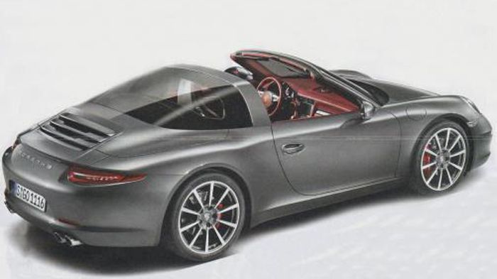 Μια ανεπίσημη φωτογραφία που διέρρευσε δείχνει την πιθανή εικόνα της νέας Porsche 911 Targa, η οποία θα διαθέτει μια μαλακή οροφή, που θα αποθηκεύεται κάτω από το πίσω παρμπρίζ.