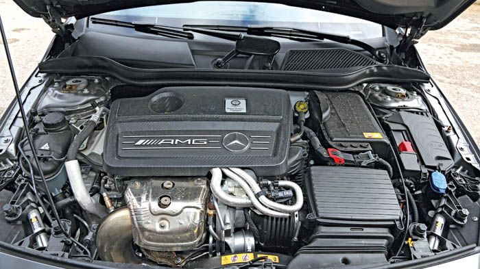 Ο ισχυρότερος 2λιτρος κινητήρας παραγωγής βρίσκεται κάτω από το καπό της Mercedes A45 AMG, με ειδική ισχύς 181 ίππους/λίτρο. 