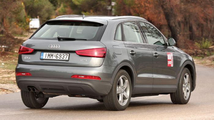 Audi Q3
+ Ποιότητα υλικών και συναρμογής,  οδική συμπεριφορά, χωρητικότητα και απόδοση κινητήρα
- Εσωτερικό πλάτος πίσω