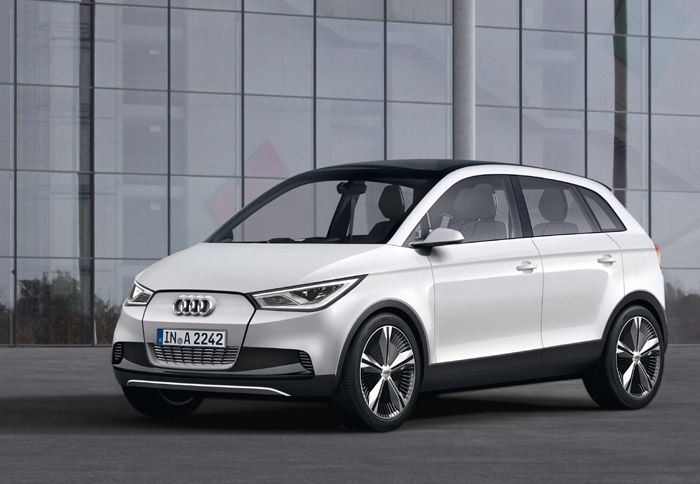 Νέο Audi A2 - Λύση από το παρελθόν (κατασκοπευτική, ηλεκτρονικά επεξεργασμένη φωτογραφία). Νέο Audi A2 - Λύση από το παρελθόν (κατασκοπευτική, ηλεκτρονικά επεξεργασμένη φωτογραφία).
