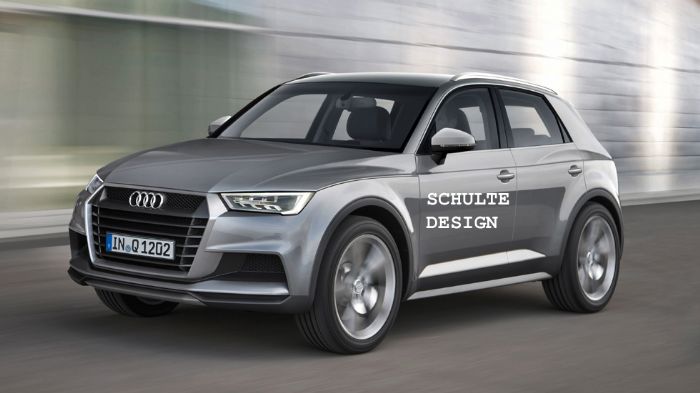 Το Audi A1 θα αποκτήσει την crossover εκδοχή του μέσα στο 2015, το νέο Q1 (κατασκοπευτική, ηλεκτρονικά επεξεργασμένη εικόνα).