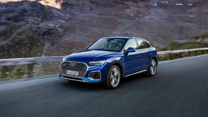 Μετά τα e-tron Sportback και Q3 Sportback, η Audi ρίχνει στην αγορά ένα ακόμα SUV με coupe στιλιστικά στοιχεία. Το μεσαίου μεγέθους Q5 Sportback έχει στάνταρ σπορ ανάρτηση και γκάμα κινητήρων με ήπια Μετά τα e-tron Sportback και Q3 Sportback, η Audi ρίχνει στην αγορά ένα ακόμα SUV με coupe στιλιστικά στοιχεία. Το μεσαίου μεγέθους Q5 Sportback έχει στάνταρ σπορ ανάρτηση και γκάμα κινητήρων με ήπια