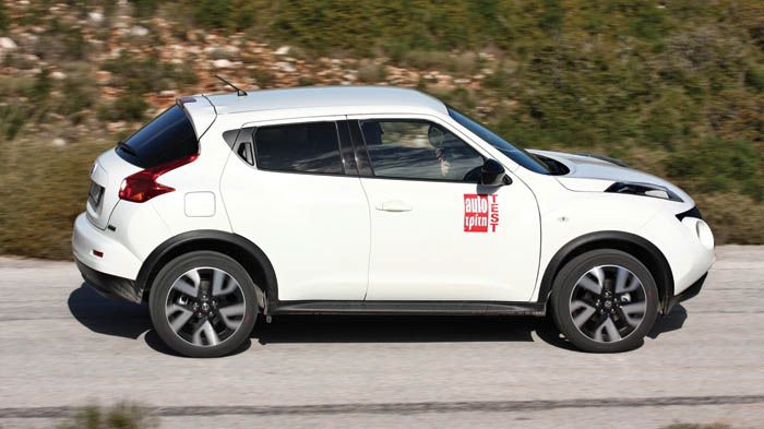 Το Juke, πατάει πολύ καλά στο δρόμο και δεν πρόκειται να τρομάξει στον όριο, ακόμα και τον πλέον άπειρο πίσω από το βολάν.	