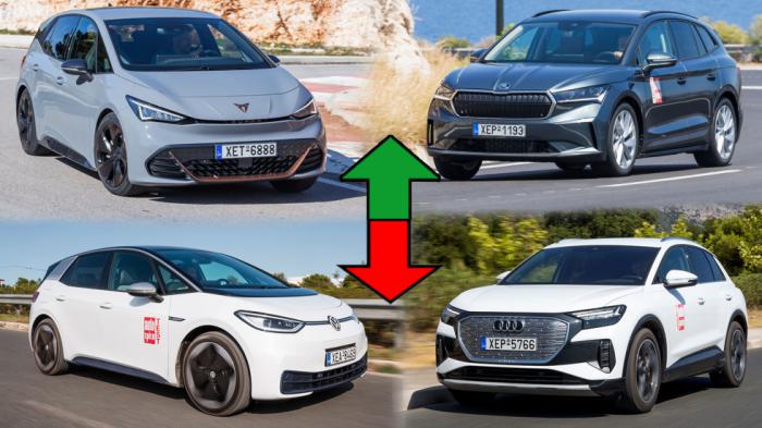Τα Skoda Enyaq, Audi Q4 e-tron, VW ID.3 και Cupra Born βασίζονται στην ευμετάβλητη MEB πλατφόρμα, η οποία διαμορφώνεται ανάλογα της κατηγορίας. Τα Skoda Enyaq, Audi Q4 e-tron, VW ID.3 και Cupra Born βασίζονται στην ευμετάβλητη MEB πλατφόρμα, η οποία διαμορφώνεται ανάλογα της κατηγορίας.