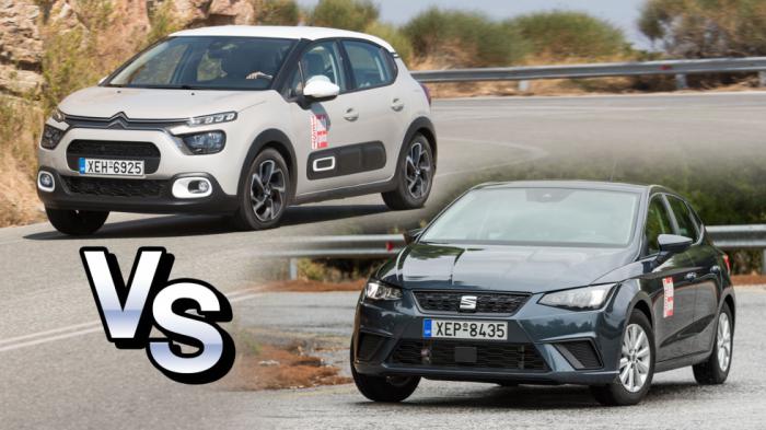 Super Συγκριτικό: Citroen C3 diesel vs SEAT Ibiza CNG 