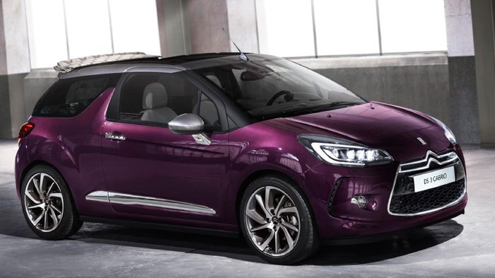 Το ανανεωμένο Citroen DS3 θα διατίθεται –όπως και το προηγούμενο μοντέλο- και σε cabrio έκδοση με υφασμάτινη οροφή.