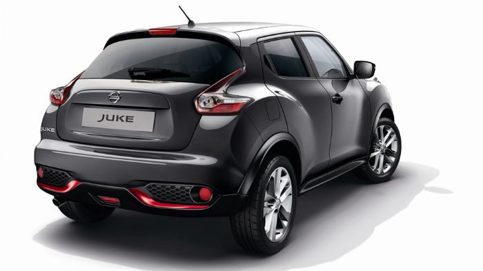 Βασισμένο στην εξοπλιστική έκδοση Acenta, το Nissan Juke Design Edition διαθέτει κόκκινες πινελιές μέσα – έξω.