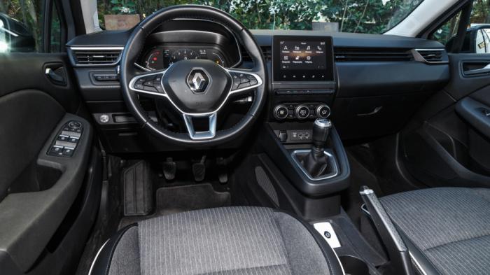 Μοντέρνα και ποιοτική είναι η καμπίνα του Renault Clio και στην έκδοση LPG, που συνδυάζεται με 6τάχυτο χειροκίνητο κιβώτιο. 