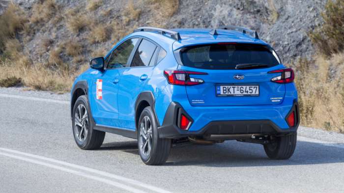 Το Crosstrek μπορεί να εμφανίζει αισθητό αεροδυναμικό θόρυβο πάνω από τα 120 χλμ./ώρα, ωστόσο ταξιδεύει σαν «αφρός» θυμίζοντας αυτοκίνητα με αερανάρτηση. Το Crosstrek μπορεί να εμφανίζει αισθητό αεροδυναμικό θόρυβο πάνω από τα 120 χλμ./ώρα, ωστόσο ταξιδεύει σαν «αφρός» θυμίζοντας αυτοκίνητα με αερανάρτηση.