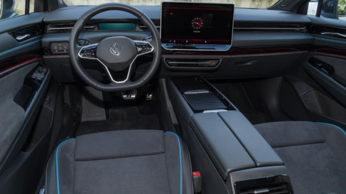 ¶κρως ποιοτική, high-tech και με premium βλέψεις η καμπίνα του ID.7. ¶κρως ποιοτική, high-tech και με premium βλέψεις η καμπίνα του ID.7.