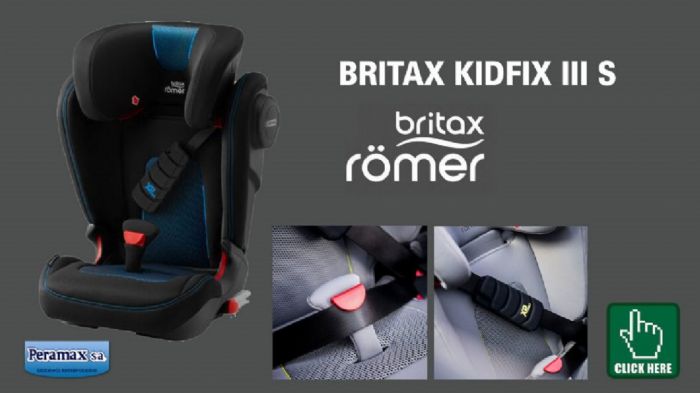 Το νέο κάθισμα KIDFIX III S από την BRITAX, σας δίνει την σιγουριά ότι έχετε δώσει στα παιδιά σας την ασφαλέστερη λύση και ότι έχετε προετοιμαστεί για οποιαδήποτε βόλτα ή ταξίδι με το αυτοκίνητο. Δείτ