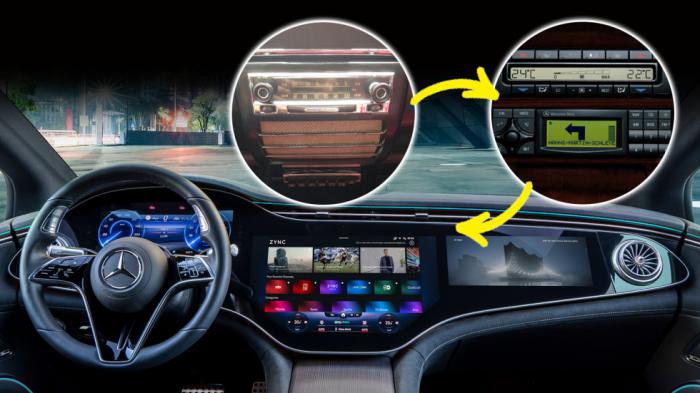 Mercedes: Από το ραδιόφωνο στο MBUX Hyperscreen Mercedes: Από το ραδιόφωνο στο MBUX Hyperscreen