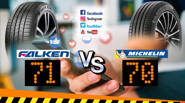 Τεστ ελαστικά, σύγκριση Falken Ziex Ze 310 με Michelin Primacy 4+