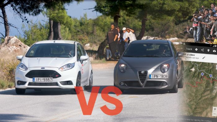 Ford Fiesta ST και Alfa Romeo MiTo QV έδωσαν ραντεβού στην Πεντέλη. Ποιο κέρδισε;