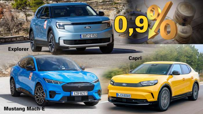 3 μοντέλα Ford έχουν το χαμηλότερο επιτόκιο της αγοράς (0,9%) 3 μοντέλα Ford έχουν το χαμηλότερο επιτόκιο της αγοράς (0,9%)