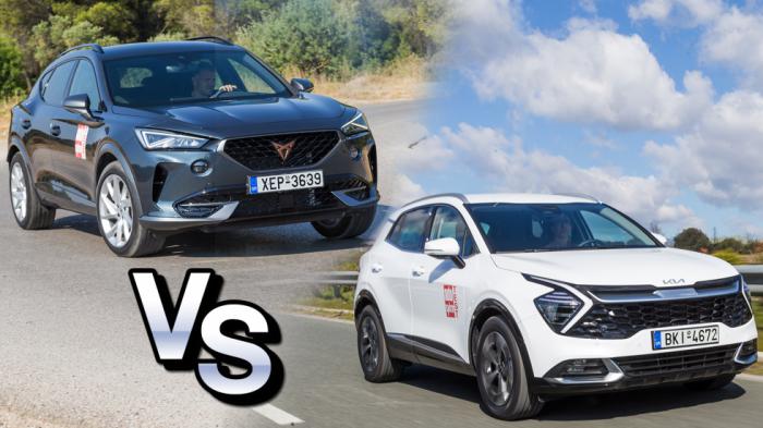 Σύγκριση: CUPRA Formentor Vs Kia Sportage Σύγκριση: CUPRA Formentor Vs Kia Sportage