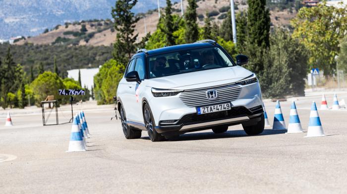 Το υβριδικό Honda HR-V στο Test αποφυγής κινδύνου 