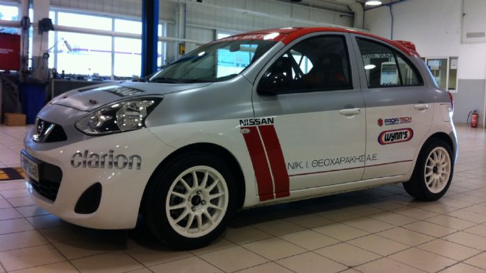 Με άγριες διαθέσεις το αγωνιστικό Nissan Micra.