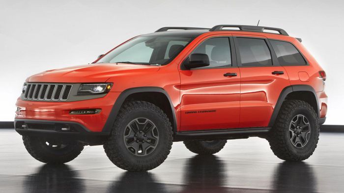To Jeep Grand Cherokee Trailhawk Diesel Concept, με τον 3λιτρο V6 EcoDiesel απoδΙδει 240 ίππους και 569 Nm ροπής.