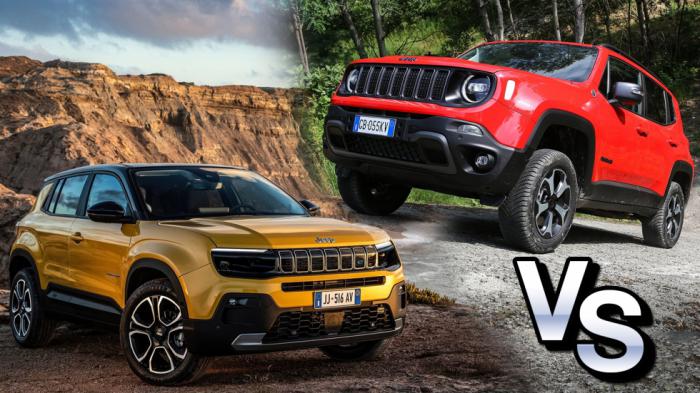 Vs: To Jeep Avenger απέναντι στο Jeep Renegade 