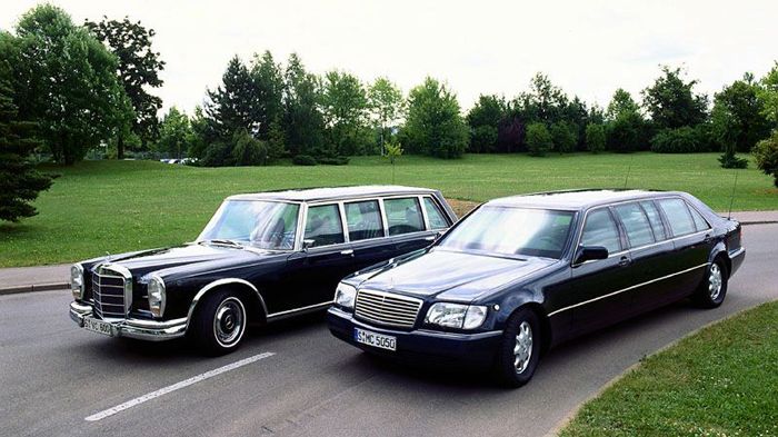 Η γερμανική εταιρεία ποντάρει πολλά στην ιστορική αναβίωση του θρυλικού 600 Pullman, ενός «θηρίου» μήκους 6,24 μέτρων και βάρους 2,7 τόνων που έφτιαχνε η Mercedes από το 1963 έως το 1981.