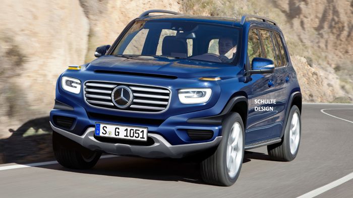 Κάτω από το καπό της Mercedes GLB-Class (ψηφιακά επεξεργασμένη φωτό) αναμένεται να τοποθετηθούν 4κύλινδρα σύνολα πετρελαίου και βενζίνης 2,0 λίτρων, ενώ υπάρχουν ήδη φήμες για έκδοση GLB 45 AMG.