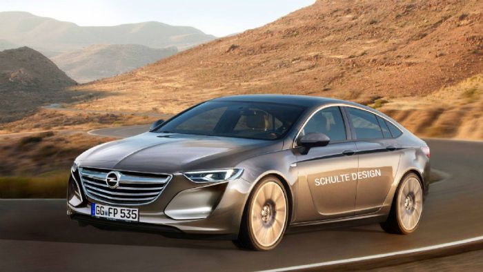 Η 2η γενιά του Opel Insignia (ψηφιακά επεξεργασμένη φωτό) θα κάνει ντεμπούτο τον Οκτώβριο. Το εμπορικό λανσάρισμα θα αρχίσει μέσα στο πρώτο μισό του 2017.