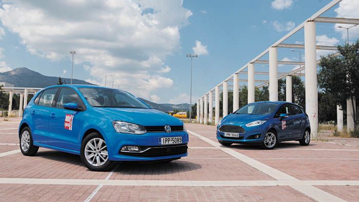 Η τιμή του Ford Fiesta είναι 14.167 ευρώ, ενώ εκείνη του VW Polo είναι 14.370 ευρώ.