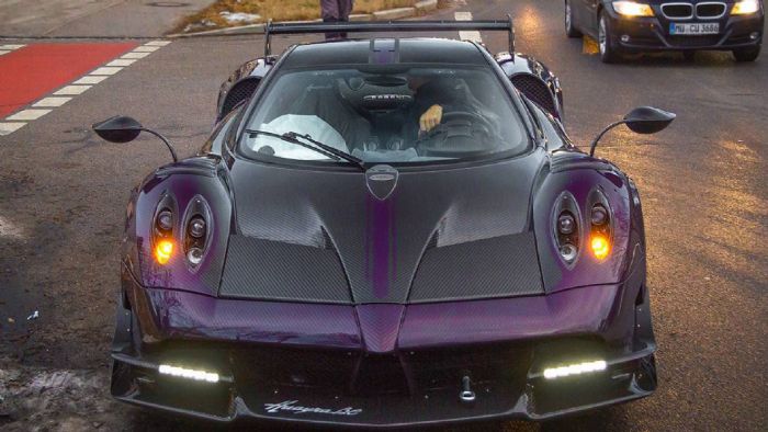 Το εκθαμβωτικό Pagani Huayra BC στους δρόμους του Μονάχου.