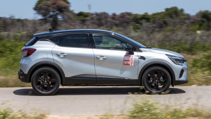 Το αυτοφορτιζόμενο full υβριδικό σύστημα του Renault Captur E-TECH έχει συνδυαστική απόδοση 145 ίππων προσφέροντας ζωηρές επιδόσεις, αλλά και χαμηλή κατανάλωση. Οι μετρήσεις μας έδειξαν μια μέση τιμή 