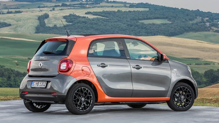 Tο forfour Edition 1 θα διατίθεται –αποκλειστικά- σε γκρι εξωτερική απόχρωση με πορτοκαλί φινιρίσματα.