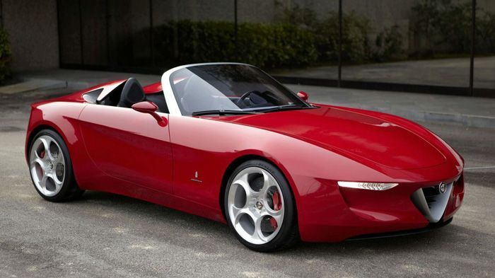 Η νέα Alfa Romeo Spider, που θα βασιστεί εν μέρει στο εικονιζόμενο πρωτότυπο 2uettottanta, θα κατασκευαστεί μαζί με το νέο Mazda MX-5 στη Χιροσίμα και θα φέρουν την ίδια πισωκίνητη πλατφόρμα.