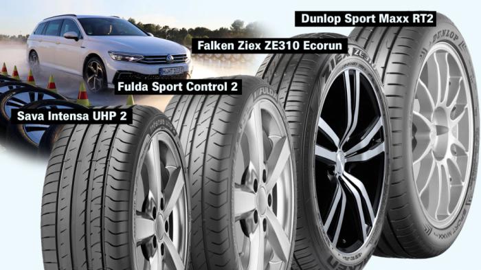 Falken, Sava, Dunlop και Fulda αναδείχθηκαν μεταξύ 80 άλλων ελαστικών, λαμβάνοντας θέση μέσα στην πρώτη δεκάδα του Test, με μικρές διαφορές στη βαθμολογία επιδόσεων από τον πρώτο. Falken, Sava, Dunlop και Fulda αναδείχθηκαν μεταξύ 80 άλλων ελαστικών, λαμβάνοντας θέση μέσα στην πρώτη δεκάδα του Test, με μικρές διαφορές στη βαθμολογία επιδόσεων από τον πρώτο.