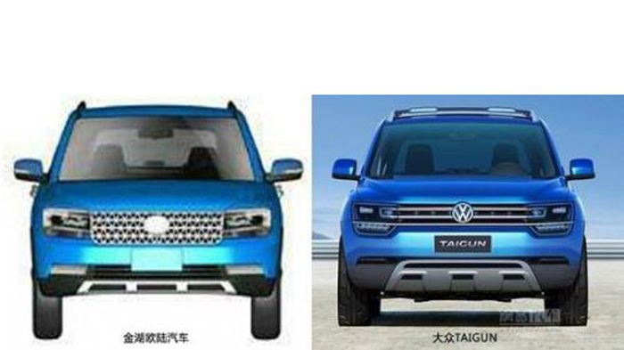 Το Taguin, το καινούργιο SUV της VW που θα κυκλοφορήσει μέχρι το 2016 φαίνεται ότι μιμείται εξ ολοκλήρου η κινεζική Jiangsu Lake Motors, για το crossover που ετοιμάζει.