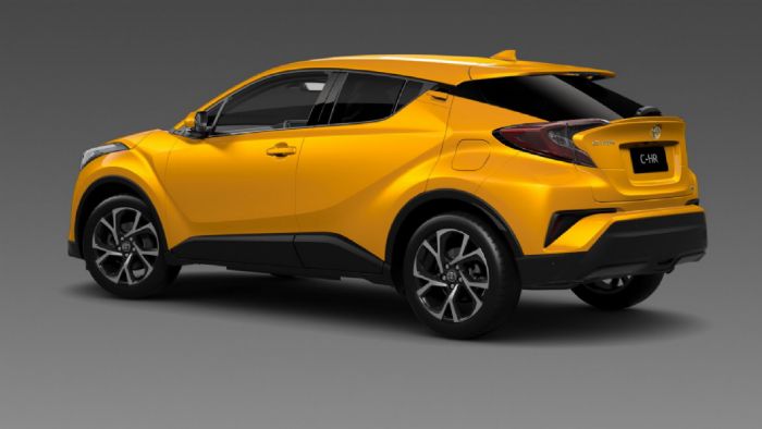 Η Toyota μας δείχνει για πρώτη φορά το νέο C-HR σε άλλο χρώμα, πέραν του ασημί. 