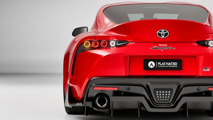 H νέα Toyota Supra με τα πίσω φώτα της προηγούμενης 