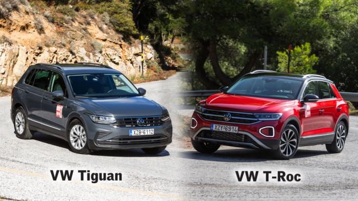 Διαθέσιμα με έκπτωση έως 4.500 ευρώ τα VW Tiguan και T-Roc  